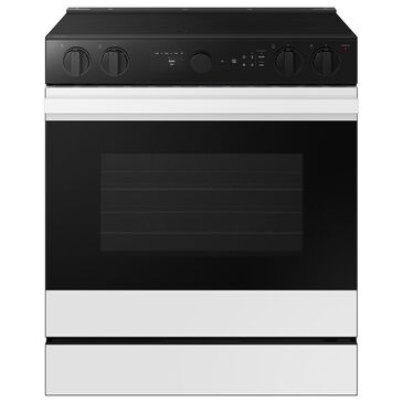 Samsung Bespoke Bespoke 6.3 Cu. Ft. Smart Slide-In Electric Smart Range with Convection in White Glass, , large