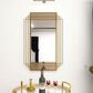 CosmoLiving by Cosmopolitan 24" x 36" Wall Mirror in Shiny Gold, , large