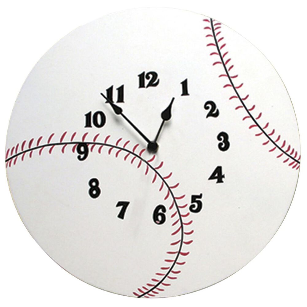 Trend Lab LLC Baseball Wall Clock, , large