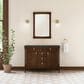 James Martin Kinnsden 48" Single Bathroom Vanity in Sable Oak with 3 cm Charcoal Soapstone Silestone Top and Rectangular Sink, , large