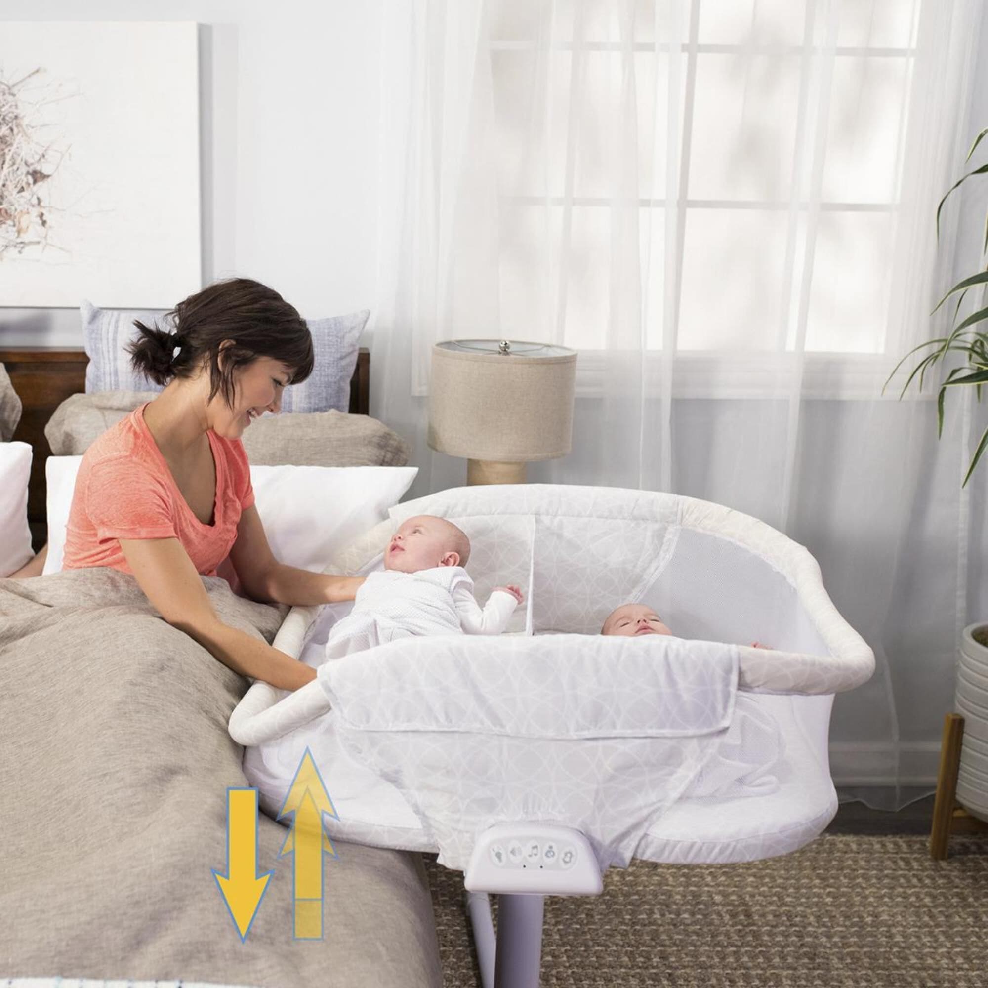 Twin sleeper bassinet hotsell