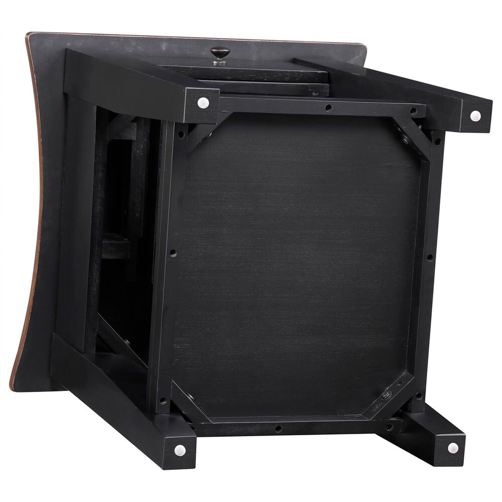 Crystal City Joplin End Table in Walnut and Ebony, , large