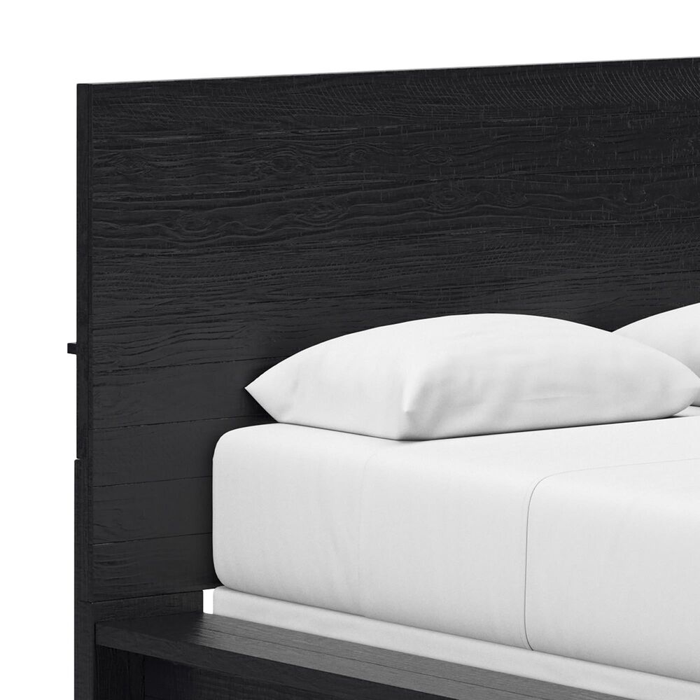 Ashley Londer King Panel Bed  in Black  in Black, , large