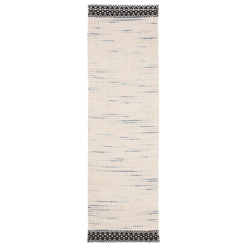 Safavieh Natura NAT106Z 2"3" x 8" Black and Ivory Runner, , large