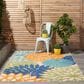 Nourison Aloha ALH05 6" x 9" Multicolor Indoor/Outdoor Area Rug, , large