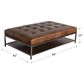 Jonathan Louis Randall Estate Leather Ottoman in Echo Umber, , large