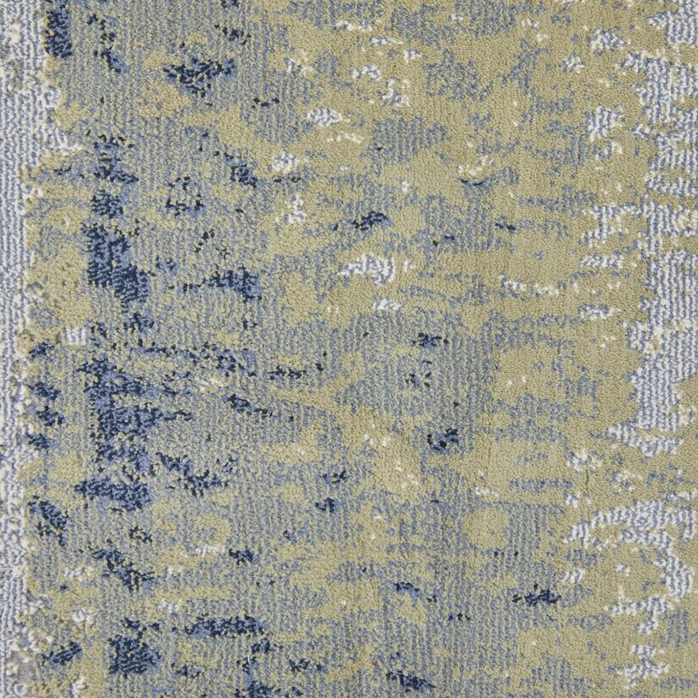 Feizy Clio 2&#39;9&quot; x 7&#39;10&quot; Blue and Green Runner, , large