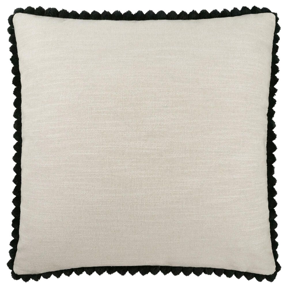 D.V.Kap Inc Pom Chic 24" x 24" Throw Pillow in Ivory, , large