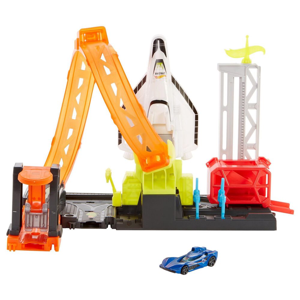 Hot Wheels Super Rocket Blast-Off Play Set, , large