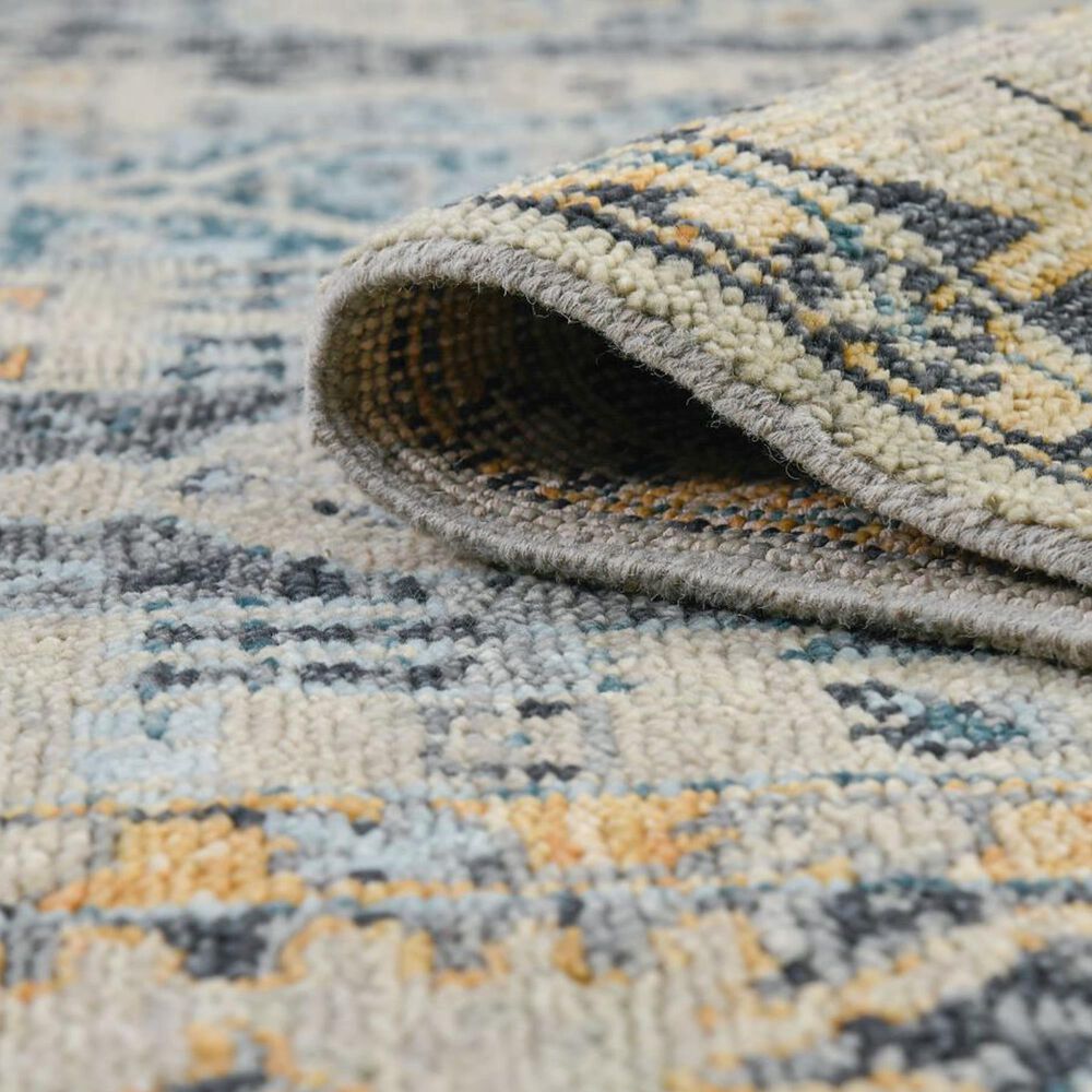 Amer Rugs Willow 9&#39; x 12&#39; Beige and Aqua Area Rug, , large