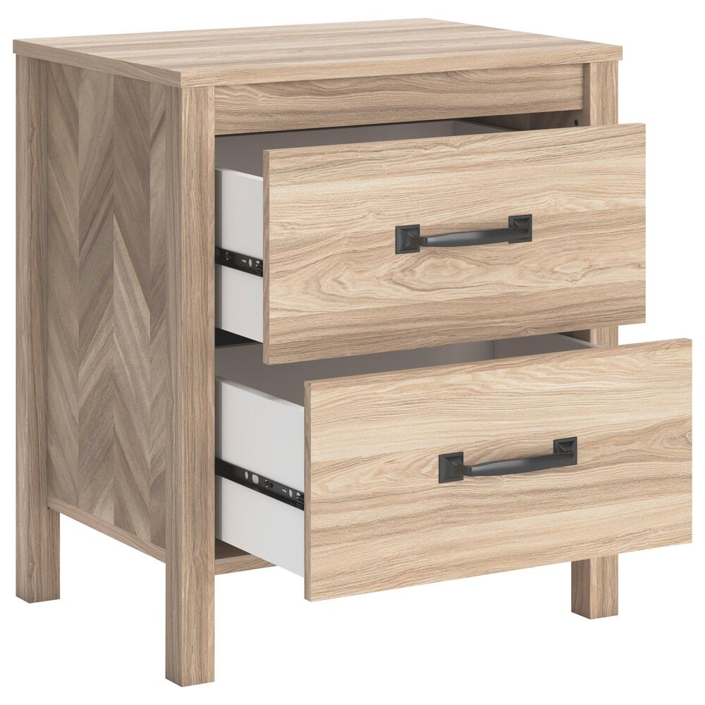 Ashley Battelle 2-Drawer Nightstand in Tan, , large