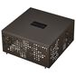 HOMLUX Patio Coffee Table with Solar Lighting in Black, , large