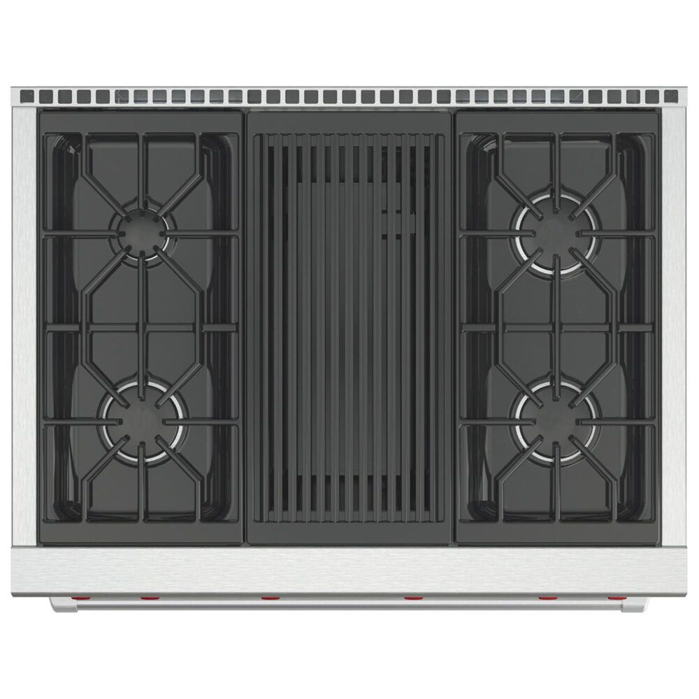 Wolf 36&quot; Professional Gas Range with 4 Burners with Charbroiler, , large