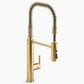 Kohler Purist Semi-Professional Pull-Out Kitchen Sink Faucet in Vibrant Brushed Moderne Brass, , large