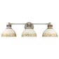 Golden Lighting Kinsley 3-Light Bath Vanity in Aged Galvanized and Antique Ivory, , large