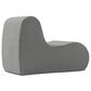 Jaxx Uptown Modern Armless Accent Chair in Boucle Dark Grey, , large