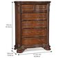 Vantage Old World 6-Drawer Chest in Medium Cherry, , large