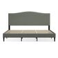 Glideaway Leighford King Upholstered Platform Panel Bed in Stone Mist, , large