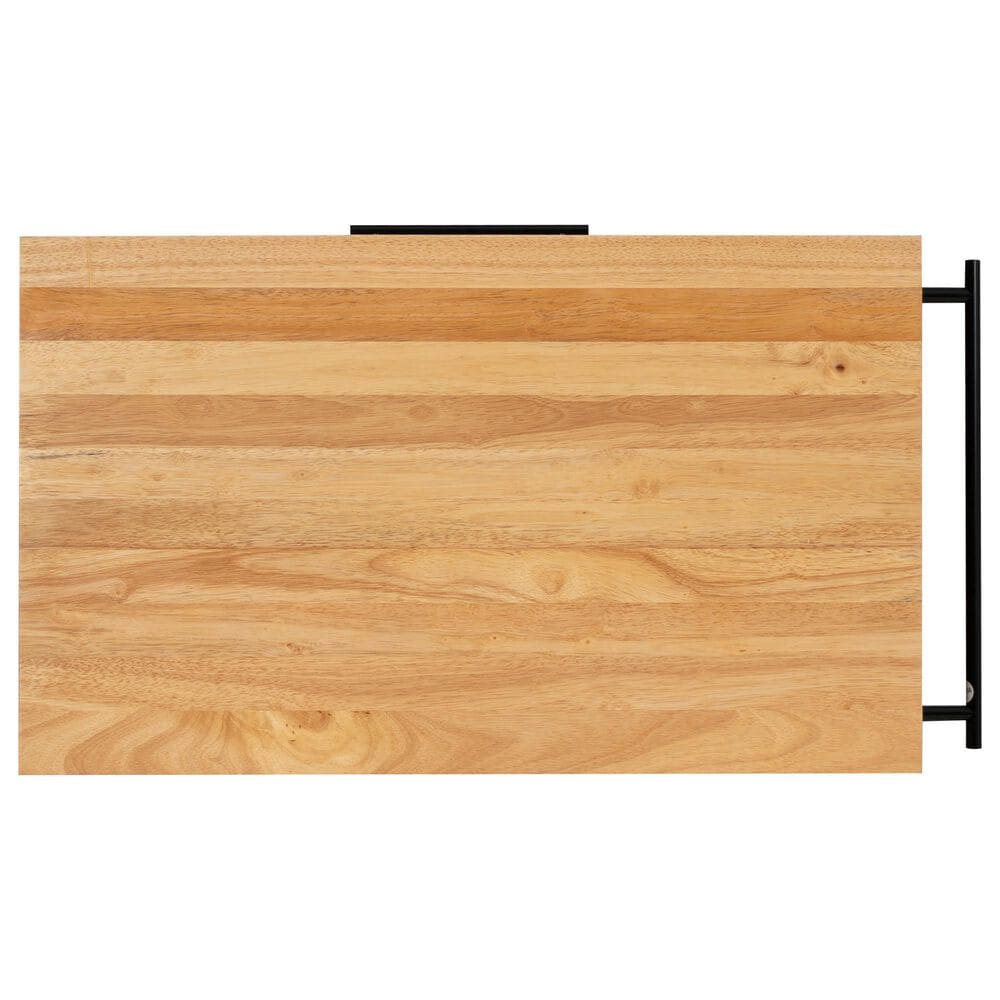 Linon Home Decor Lennix Kitchen Cart in Brown and Natural, , large