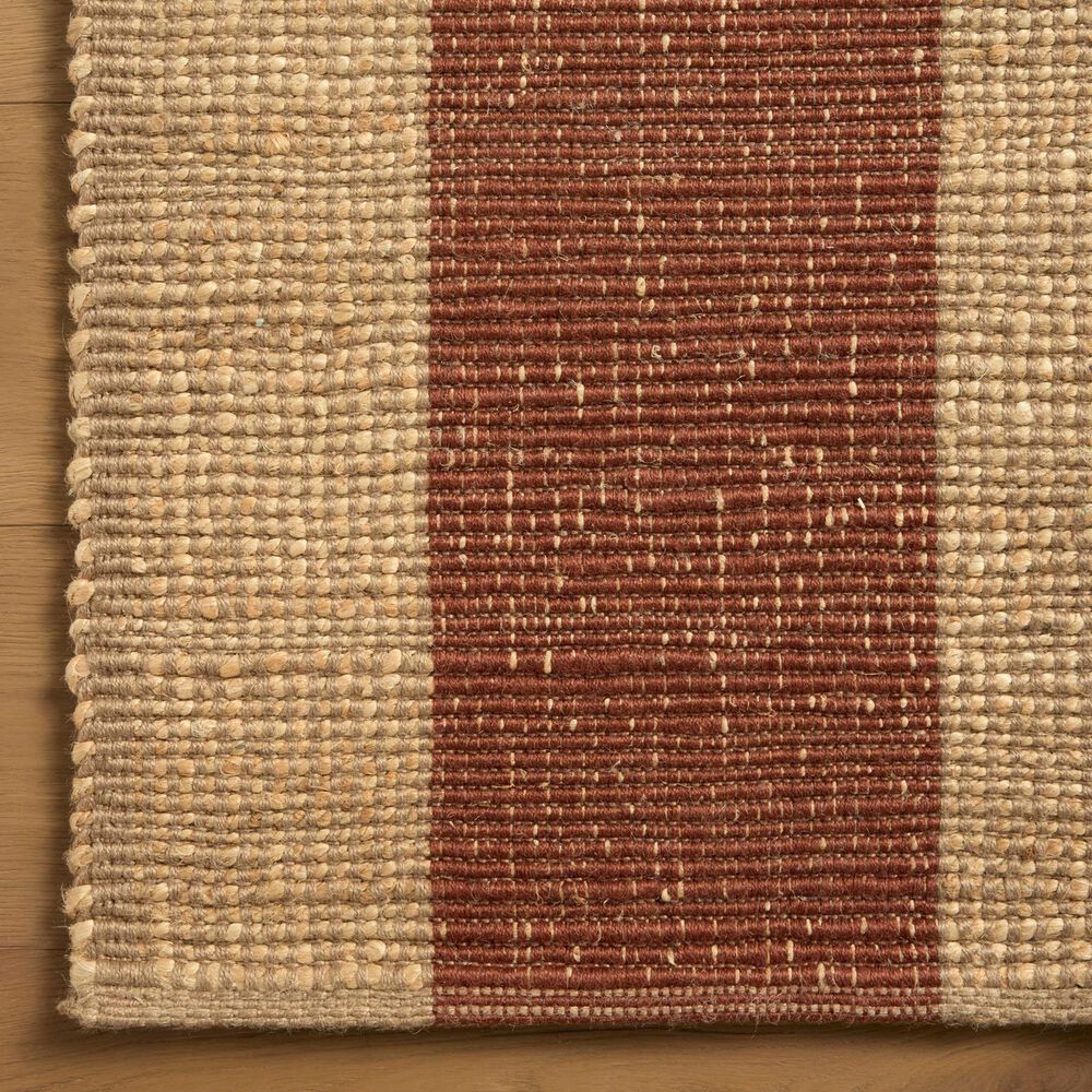 Loloi Weatherstaff Natural and Brick 5' x 7'6" Area Rug, , large