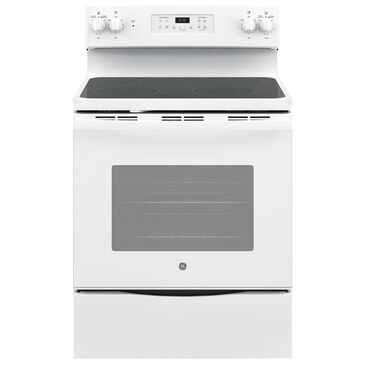 GE Appliances 5.3 Cu. Ft. Freestanding Electric Range in White, , large