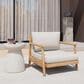 Hearth and Haven Outdoor Club Chair with Water-Resistant Cushion in Beige, , large