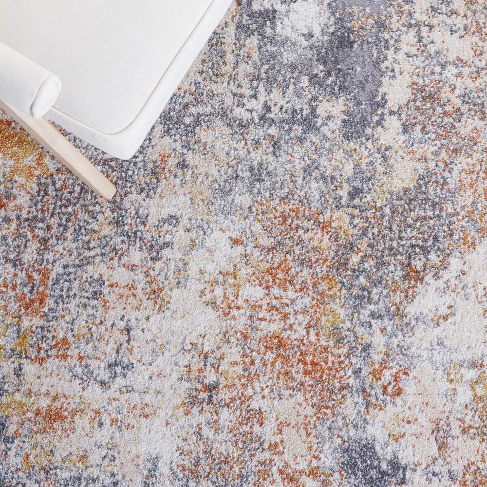 Safavieh Aston 5&#39;3&quot; x 7&#39;7&quot; Grey and Gold Area Rug, , large