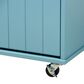 Baxton Studio Liona Kitchen Storage Cart in Sky Blue and Natural, , large