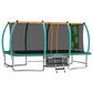 HOMLUX 8" x 14" Outdoor Trampoline with Storage Bag in Green, , large