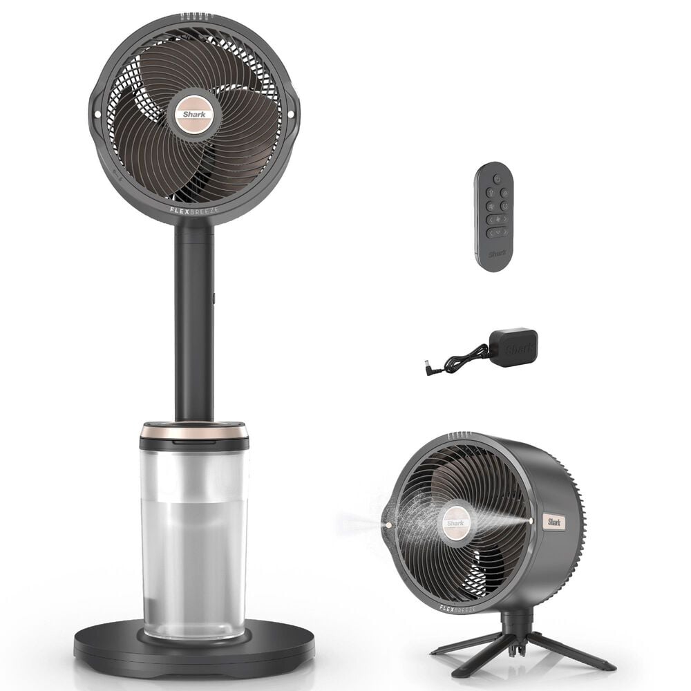 Shark FlexBreeze Pro Mist Indoor/Outdoor Fan in Charcoal Grey, , large