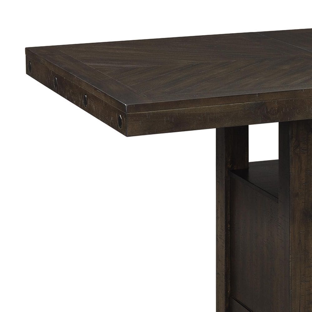 Mayberry Hill Colorado 6-Piece Counter Dining Set in Brown, , large