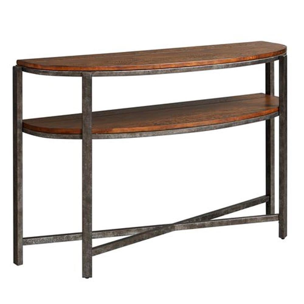 Belle Furnishings Breckinridge Demilune Sofa Table in Mahogany Spice, , large