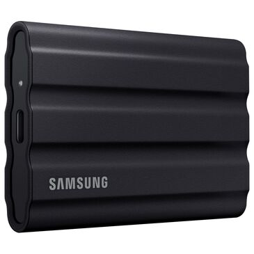 Samsung 1TB T7 Shield Portable External SSD in Black, , large