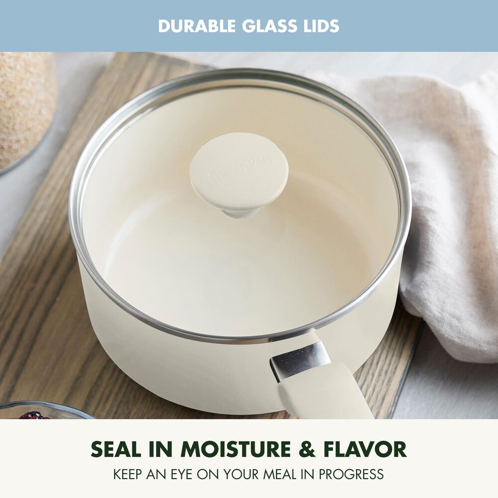 Green Pan Rio Advanced 2-Quart Saucepan with Lid in Cream, , large