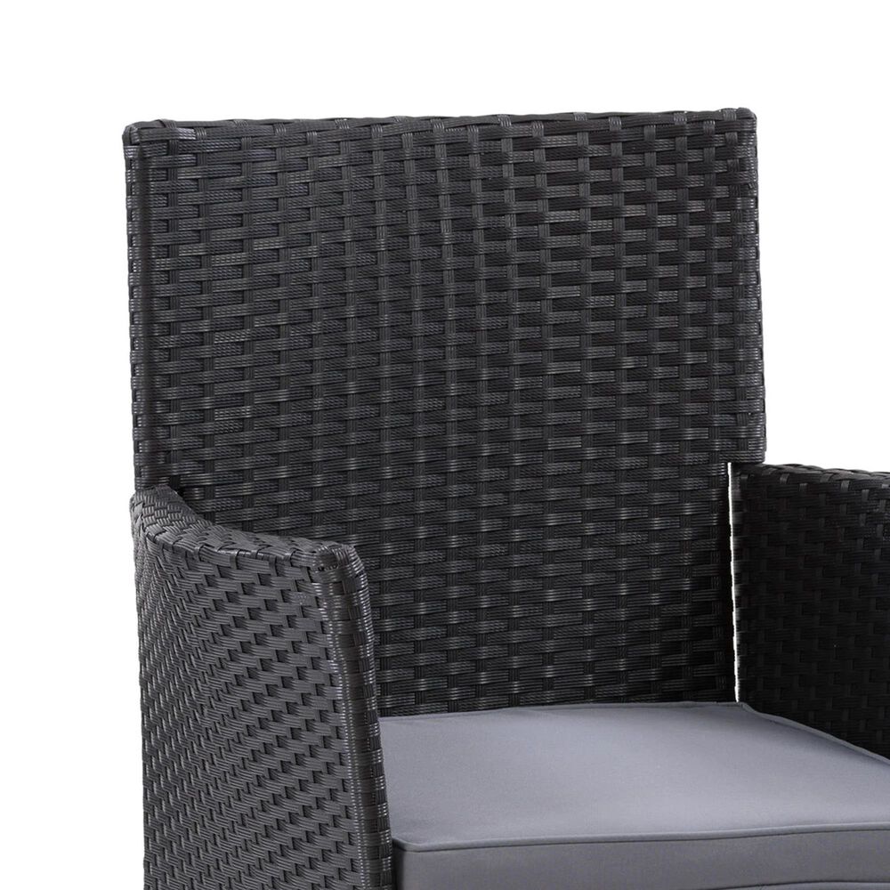 CorLiving Parksville Patio Dining Chair in Black and Ash Gray &#40;Set of 2&#41;, , large