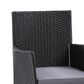 CorLiving Parksville Patio Dining Chair in Black and Ash Gray (Set of 2), , large