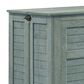 New Day Furniture Poppy Queen Murphy Cabinet Bed with Mattress in Antique Blue, , large