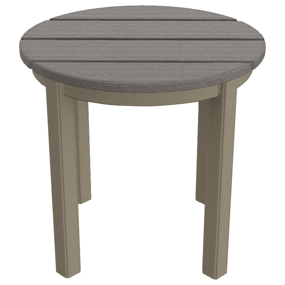 Telescope Casual Furniture Outdoor Round End Table in Boardwalk and Storm, , large