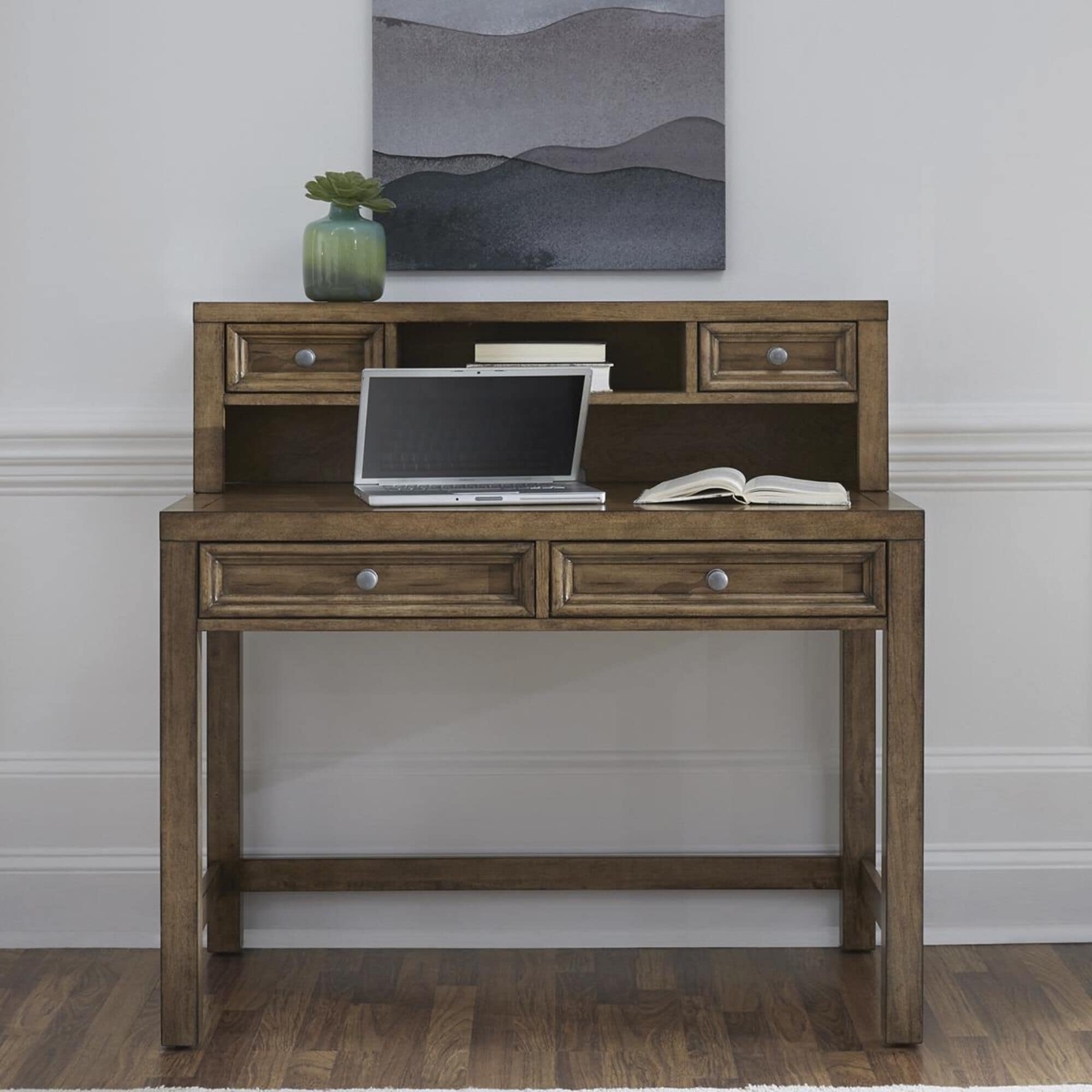 Homestyles Sedona Student Desk Hutch in Rustic Toffee NFM