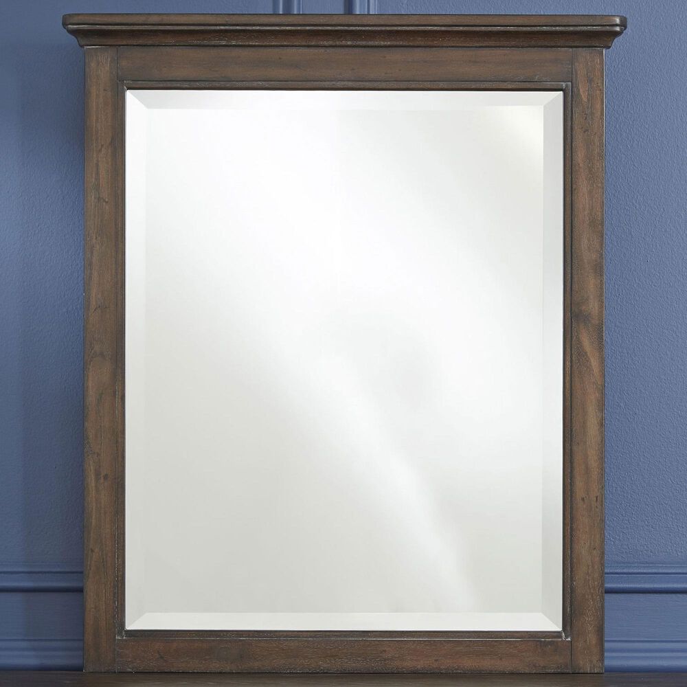 Homestyles Southport Mirror in Distressed Oak, , large