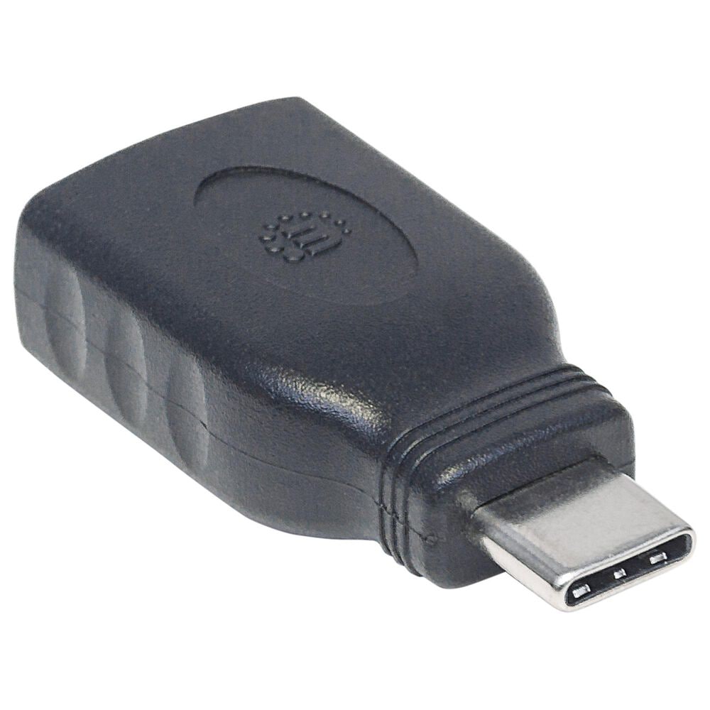 Manhattan USB-C to USB-A Adapter in Black, , large