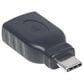 Manhattan USB-C to USB-A Adapter in Black, , large