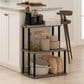 HOMLUX Turn-N-Tube 3-Tier Toolless Kitchen Storage Shelf in French Oak Grey and Black, , large