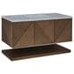 James Martin Vanities Marcello 48" Single Bathroom Vanity in Chestnut with 3 cm Carrara White Marble Top and Rectangular Sink, , large