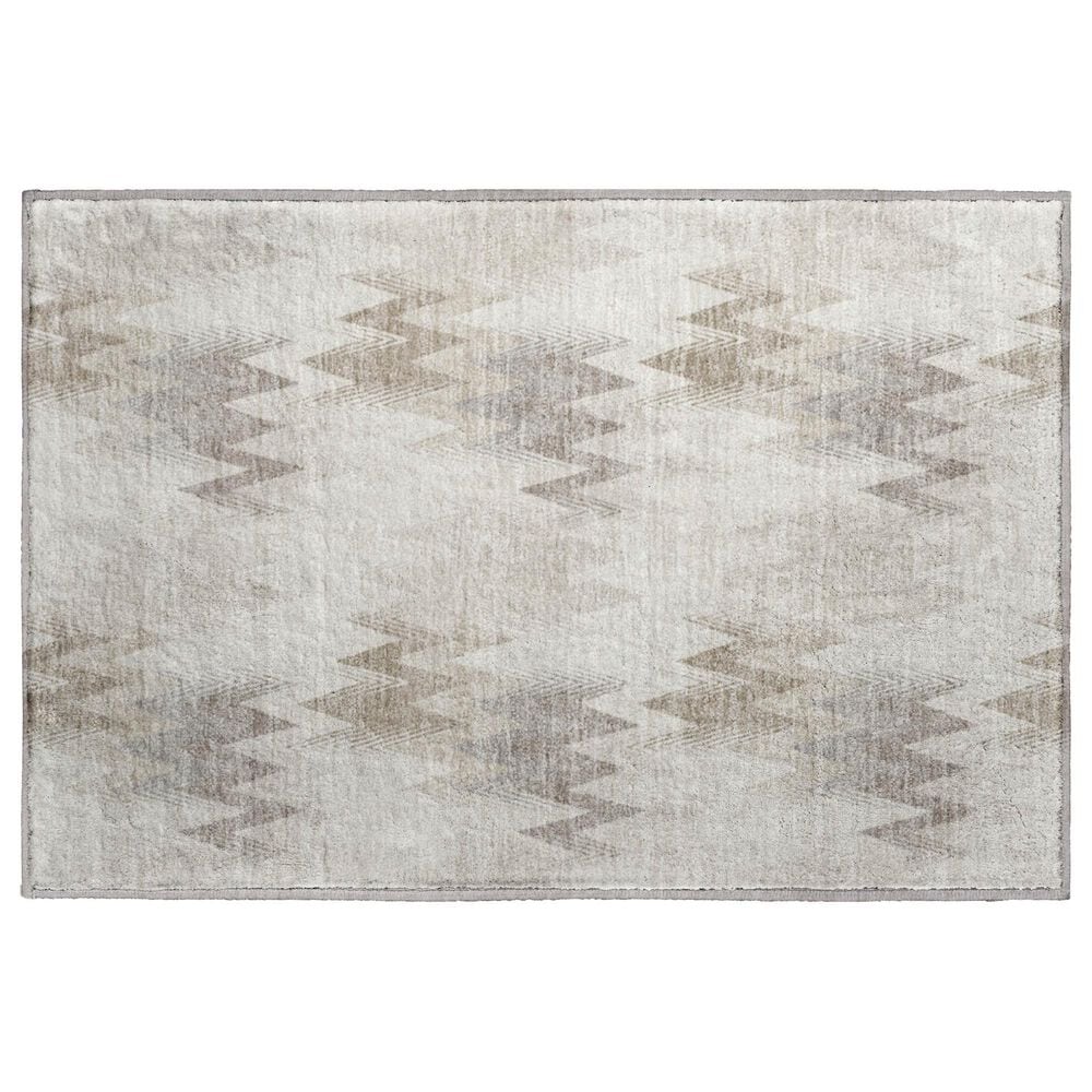 Dalyn Rug Company Soft Essentials Chevron Beige 2"6" x 3"10" Area Rug, , large