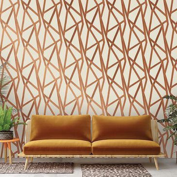 Tempaper Genevieve Gorder Intersections Urban Bronze Peel and Stick Wallpaper, , large