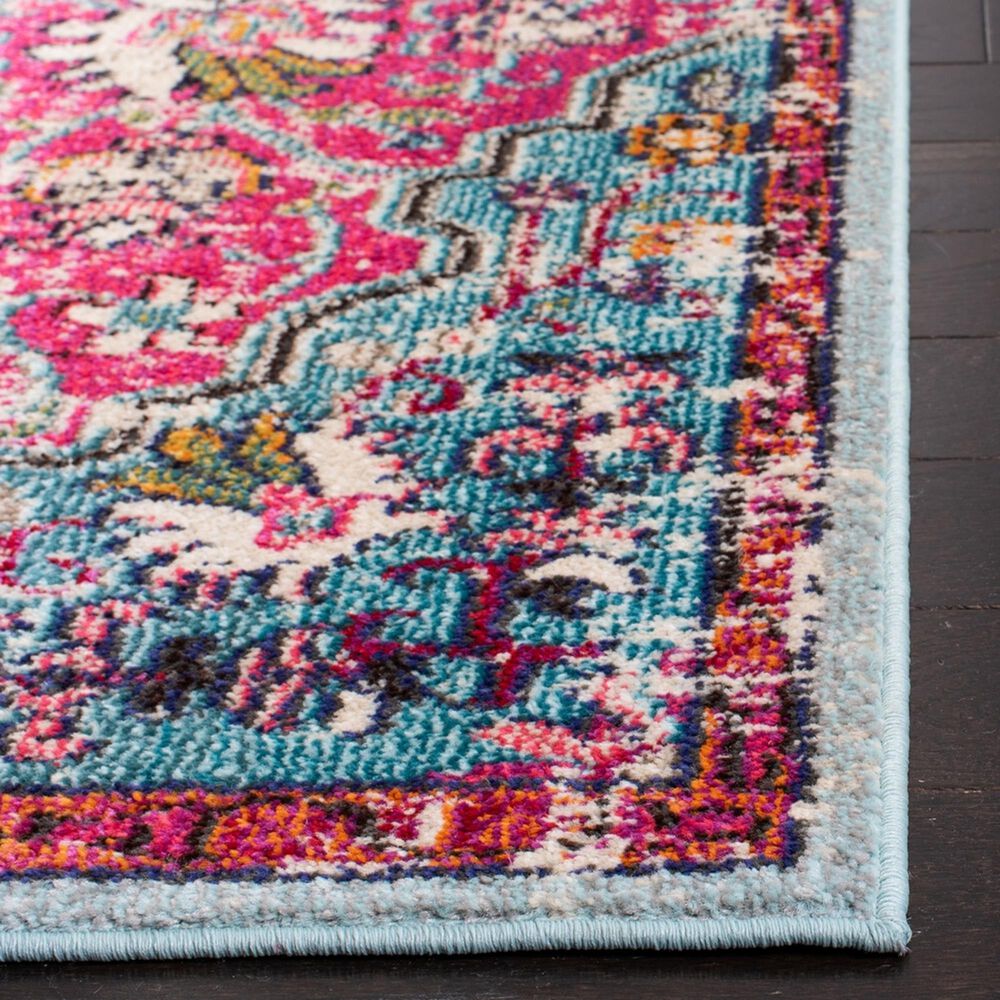 Safavieh Madison MAD447R 2&#39;2&quot; x 4&#39; Fuchsia and Teal Scatter Rug, , large