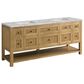James Martin Breckenridge 48" Single Bathroom Vanity in Light Natural Oak with 3 cm White Zeus Quartz Top and Rectangular Sink, , large