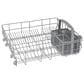 Bosch 100 Series 24" Built-In Recessed Handle Dishwasher with 8 Wash Cycles in Stainless Steel, , large