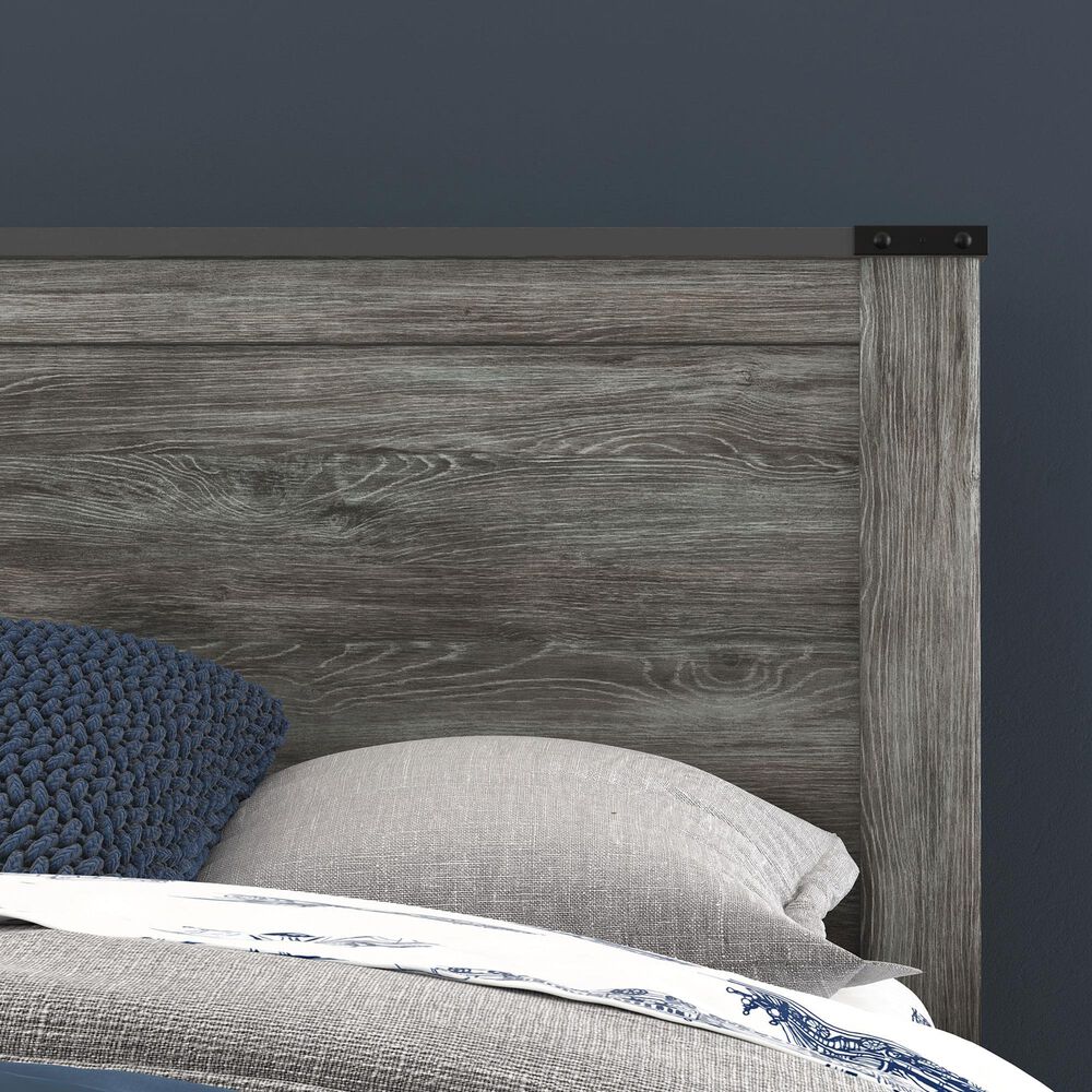 Ashley Frandern Full Platform Bed with Storage in Warm Gray, , large